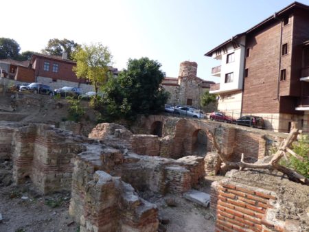 Руины византийских терм в Несебре
