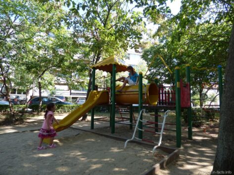 Детская площадка в парке Помория