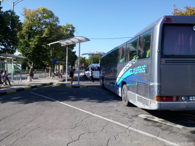 Типичные междугородние автобусы в Болгарии