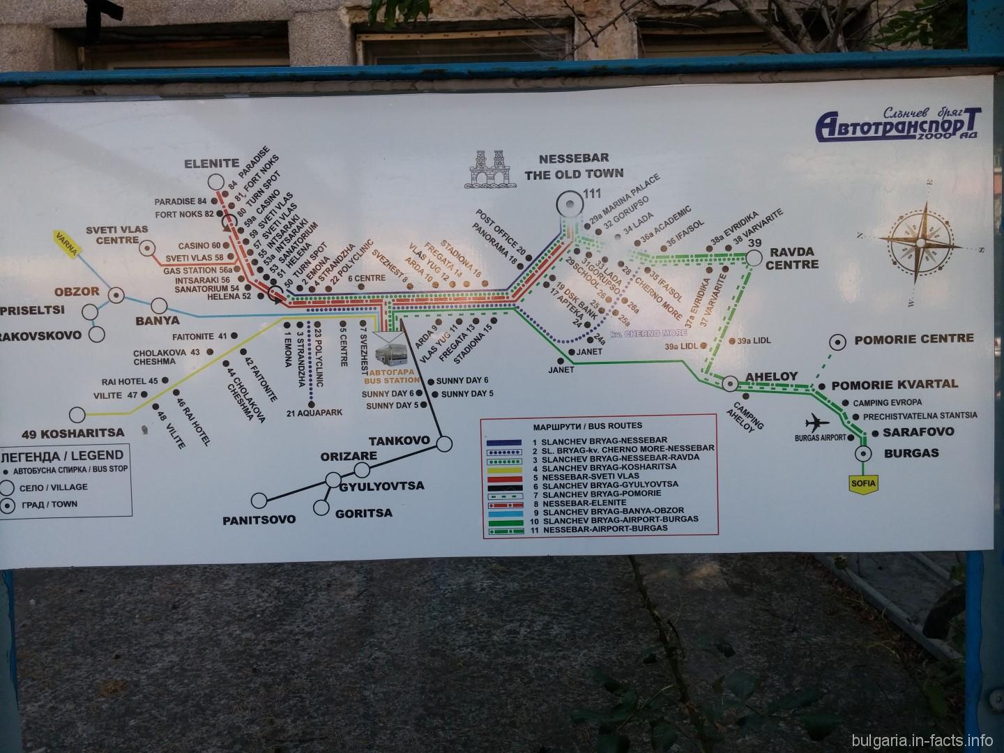 Как путешествовать по Болгарии автобусом. Расписание.