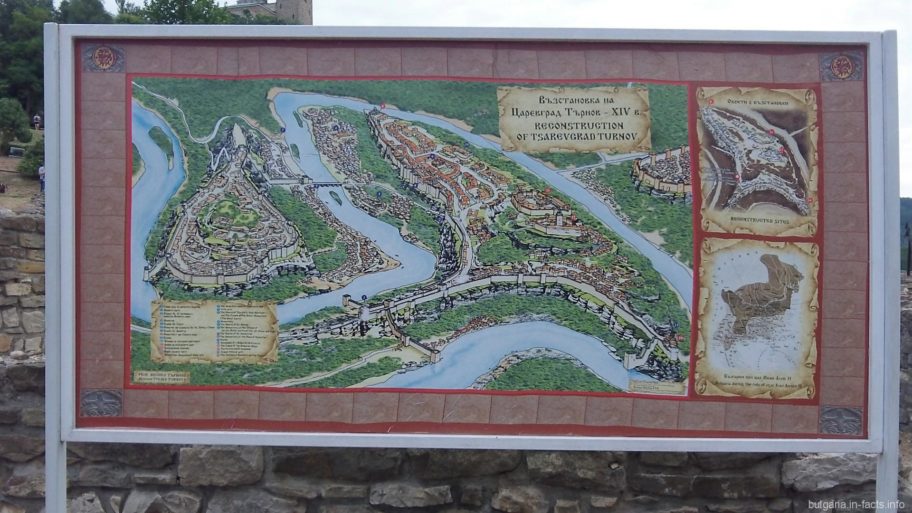 Историческая карта Велико Тырново и Царевец